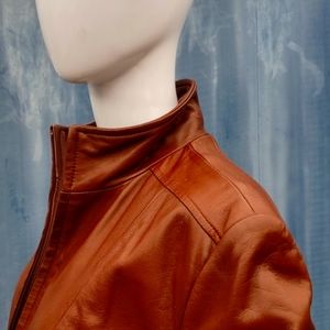Kenneth Cole Reaction Ladies Luxury Leather Jacket